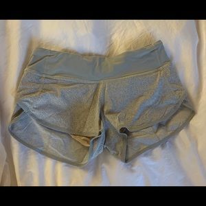 Lululemon Speed Up Shorts - Freckle Flower, Seal Gray size 4